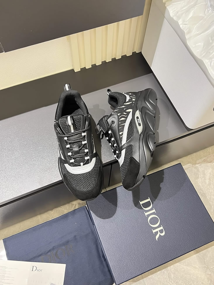 ディオール スニーカー B25 ローカット ブラック shoes436 - 画像 (4)
