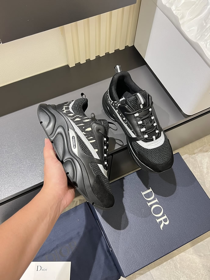 ディオール スニーカー B25 ローカット ブラック shoes436 - 画像 (6)