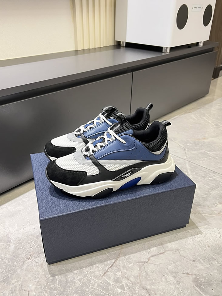 ディオール スニーカー B25 ローカット ブルー shoes437