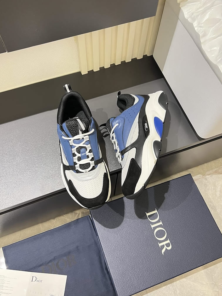 ディオール スニーカー B25 ローカット ブルー shoes437 - 画像 (4)