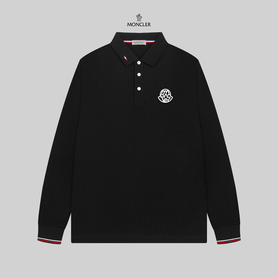 モンクレール POLOシャツ コラボロゴ ブラック FS376