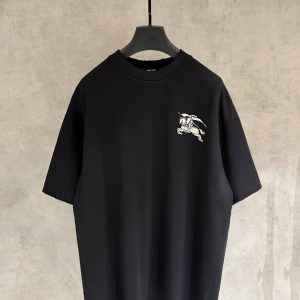 バーバリー Tシャツ EKD刺繍 ブラック FS382