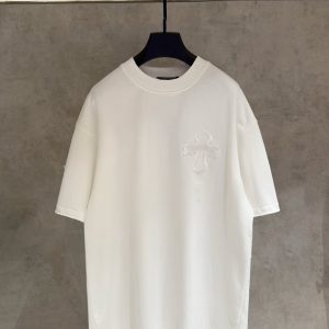 クロムハーツ Tシャツ デストロイ加工 ホワイト FS385