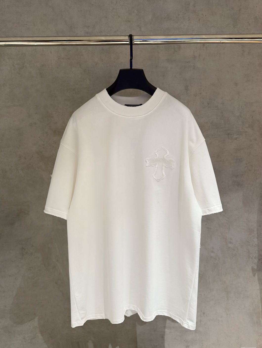 クロムハーツ Tシャツ デストロイ加工 ホワイト FS385