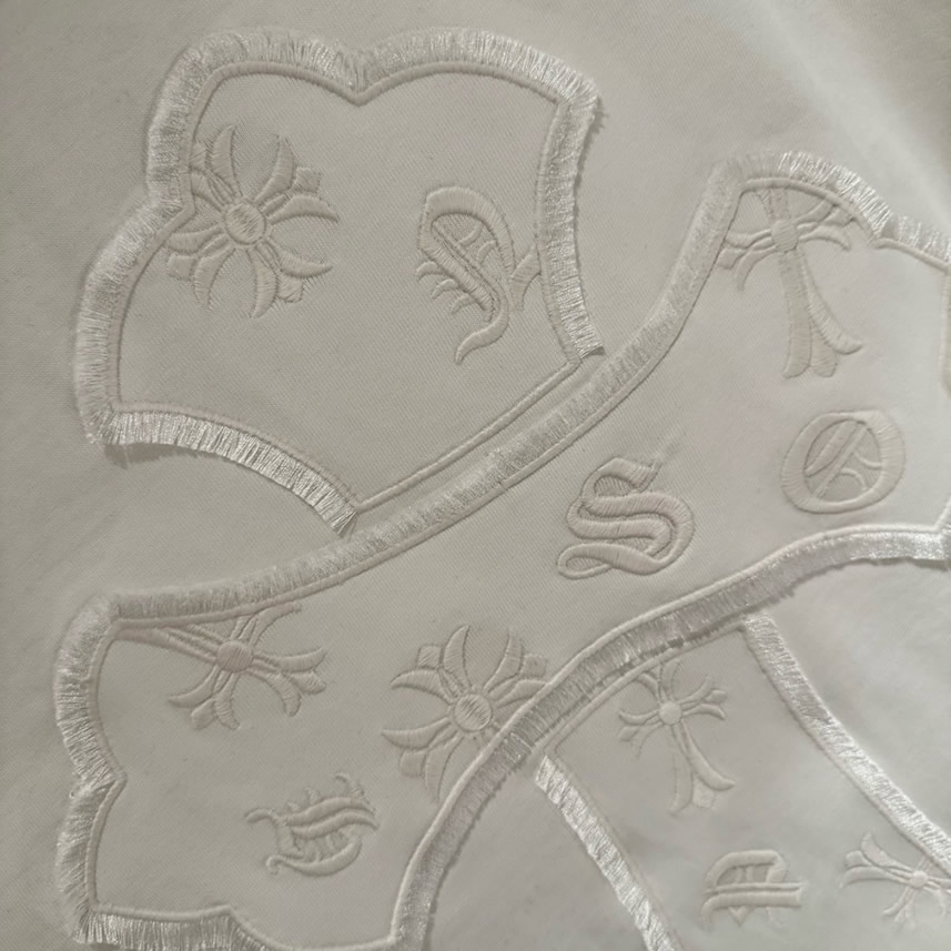 クロムハーツ Tシャツ デストロイ加工 ホワイト FS385 - 画像 (7)