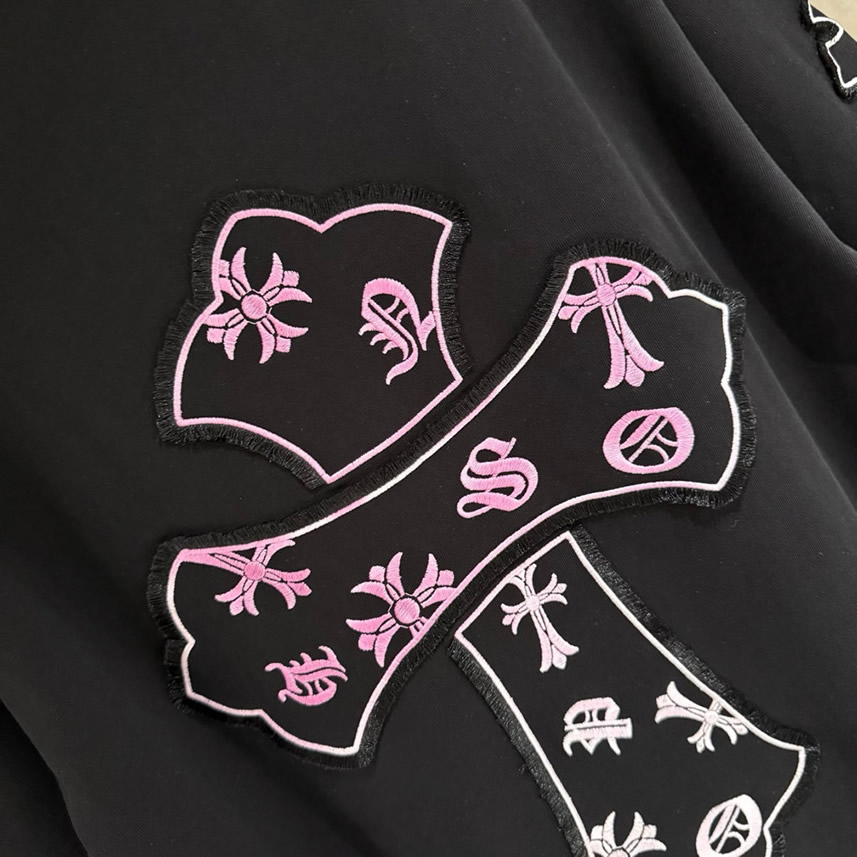 クロムハーツ Tシャツ デストロイ加工 ブラック FS386 - 画像 (9)