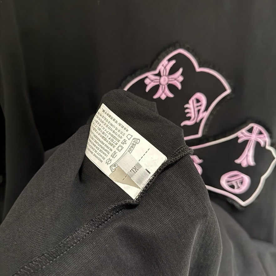 クロムハーツ Tシャツ デストロイ加工 ブラック FS386 - 画像 (10)