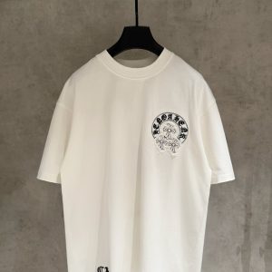クロムハーツ Tシャツ デストロイ加工 ホワイト FS387