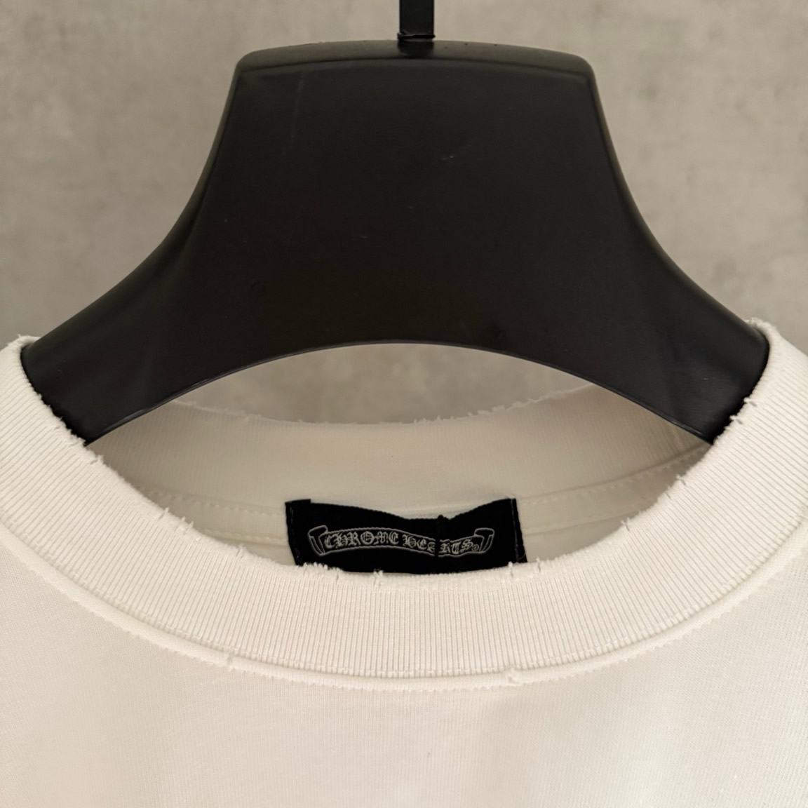 クロムハーツ Tシャツ デストロイ加工 ホワイト FS387 - 画像 (5)