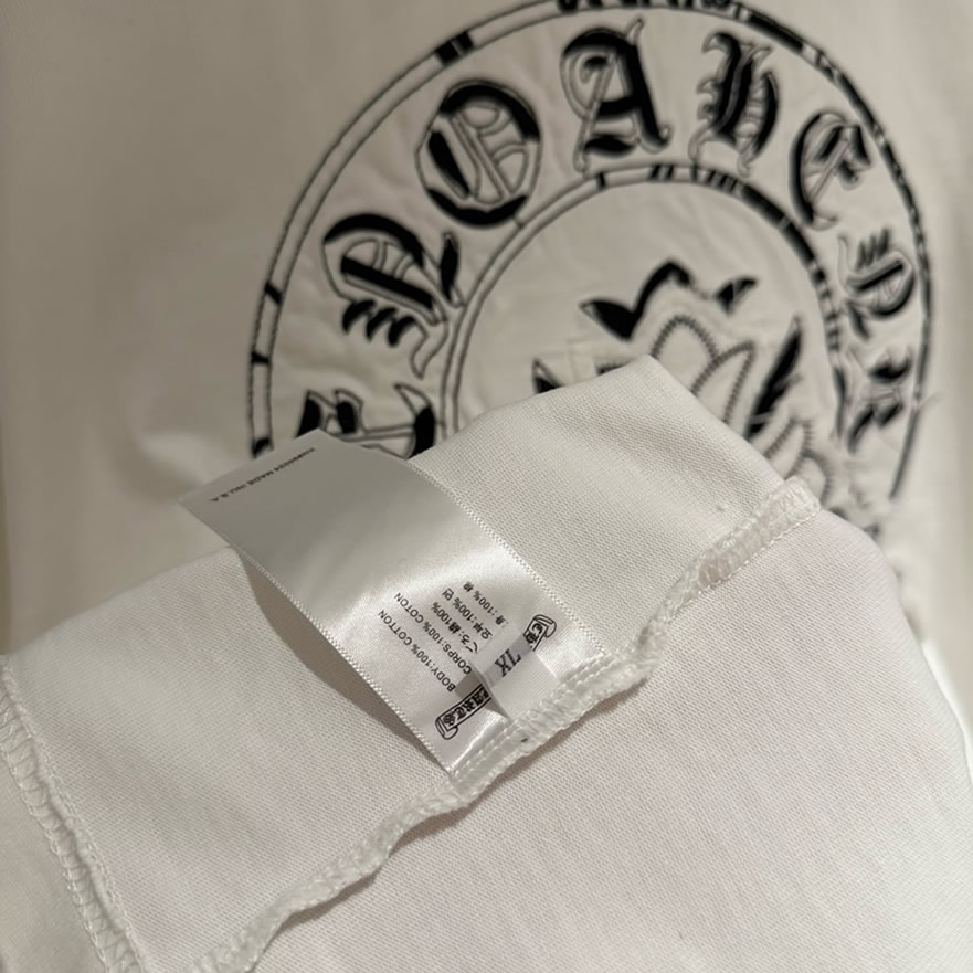 クロムハーツ Tシャツ デストロイ加工 ホワイト FS387 - 画像 (8)
