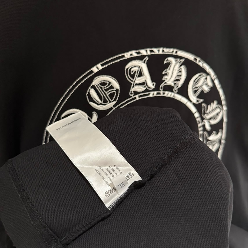 クロムハーツ Tシャツ デストロイ加工 ブラック FS388 - 画像 (8)