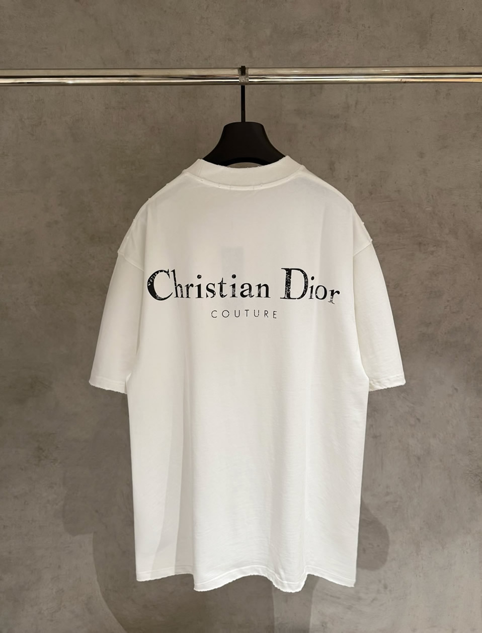 ディオール Tシャツ ロゴ刺繍 ホワイト FS389 - 画像 (2)