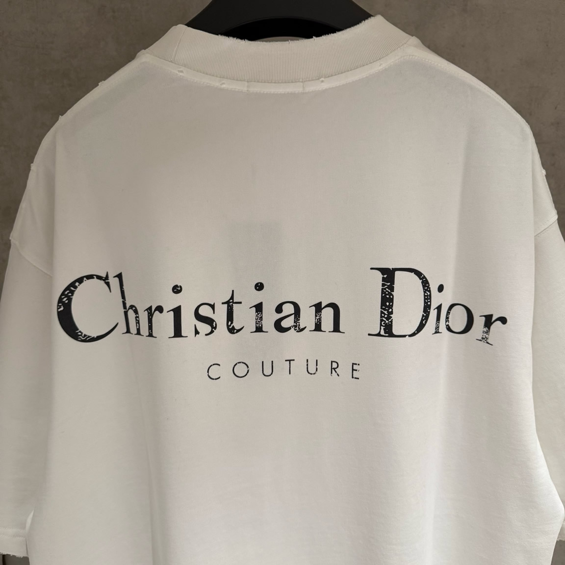 ディオール Tシャツ ロゴ刺繍 ホワイト FS389 - 画像 (4)