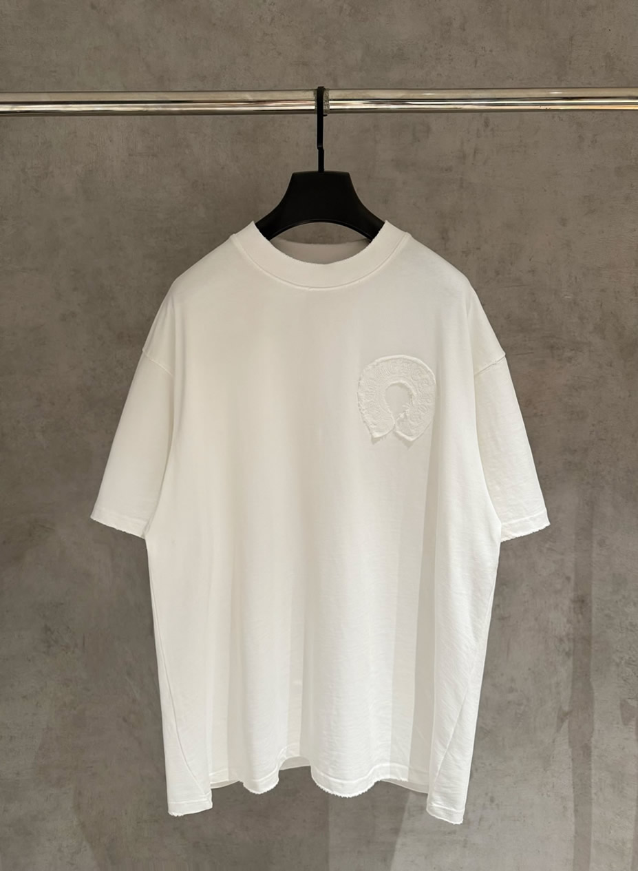クロムハーツ Tシャツ デストロイ加工 ホワイト FS394