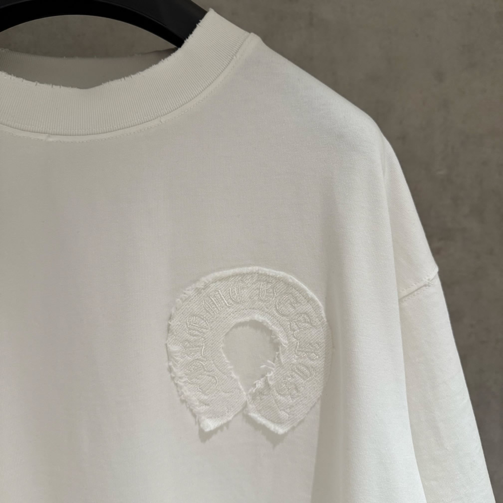 クロムハーツ Tシャツ デストロイ加工 ホワイト FS394 - 画像 (6)