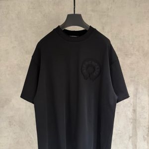 クロムハーツ Tシャツ デストロイ加工 ブラック FS395