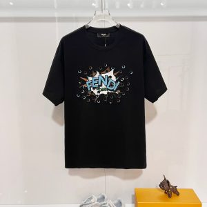 フェンディ Tシャツ コミックモチーフ ブラック FS399
