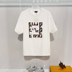 フェンディ Tシャツ FFロゴ ホワイト FS402