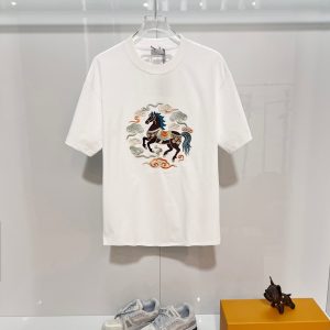 ディオール Tシャツ ホースモチーフ ホワイト FS406