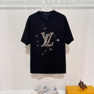 ルイ・ヴィトン Tシャツ LVロゴ ブラック FS407