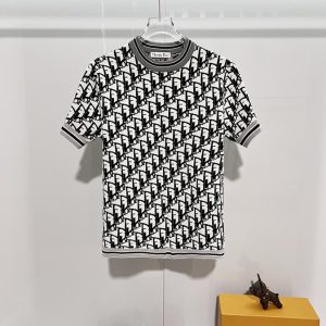 ディオール ニット Tシャツ オブリーク ブラック FS409