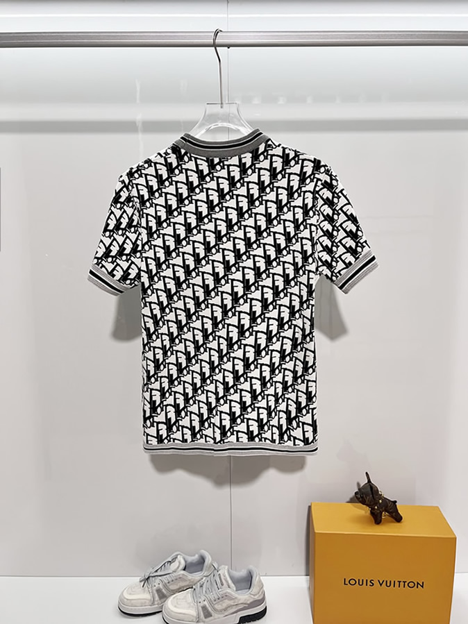 ディオール ニット Tシャツ オブリーク ブラック FS409 - 画像 (2)