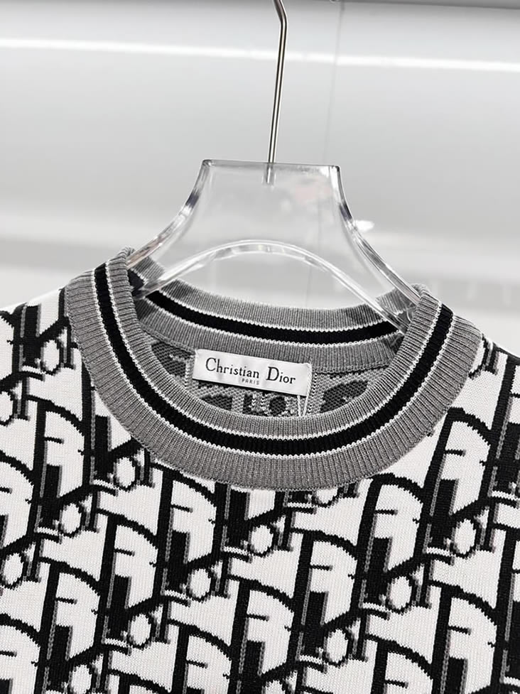 ディオール ニット Tシャツ オブリーク ブラック FS409 - 画像 (3)
