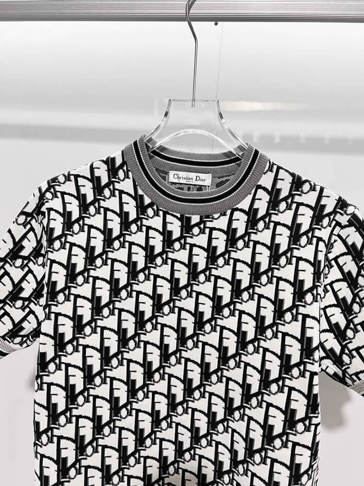 ディオール ニット Tシャツ オブリーク ブラック FS409 - 画像 (4)