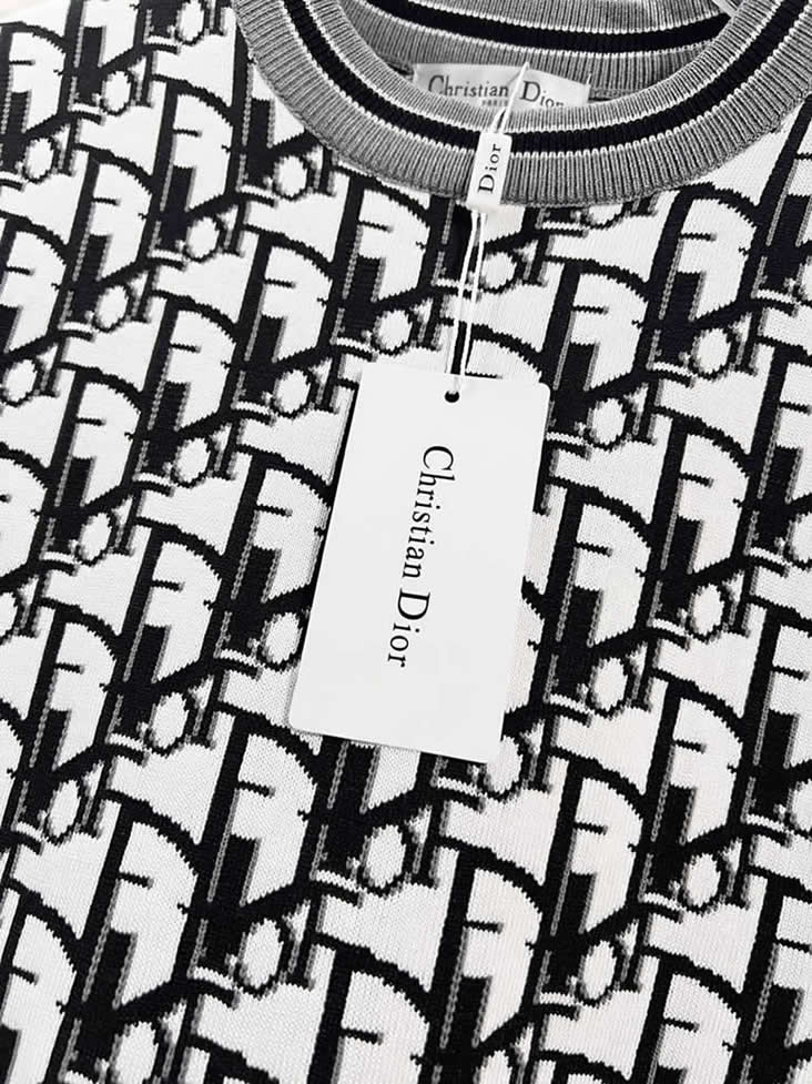 ディオール ニット Tシャツ オブリーク ブラック FS409 - 画像 (7)