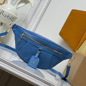 ルイ・ヴィトン ボディバッグ モノグラム ブルー M28356