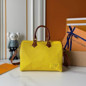 ルイ・ヴィトン ハンドバッグ モノグラム パーフォレーション イエロー M29330