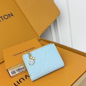 ルイ・ヴィトン 財布 モノグラム・アンプラント ライトブルー M28049