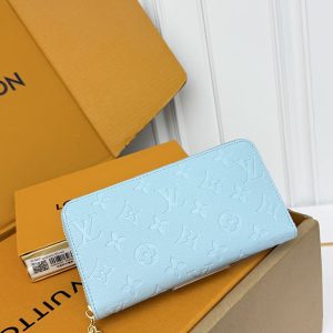 ルイ・ヴィトン 財布 モノグラム・アンプラント ライトブルー M60430
