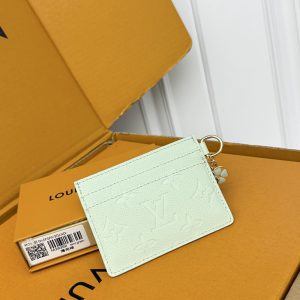 ルイ・ヴィトン カードケース モノグラム・アンプラント ミントグリーン M28392