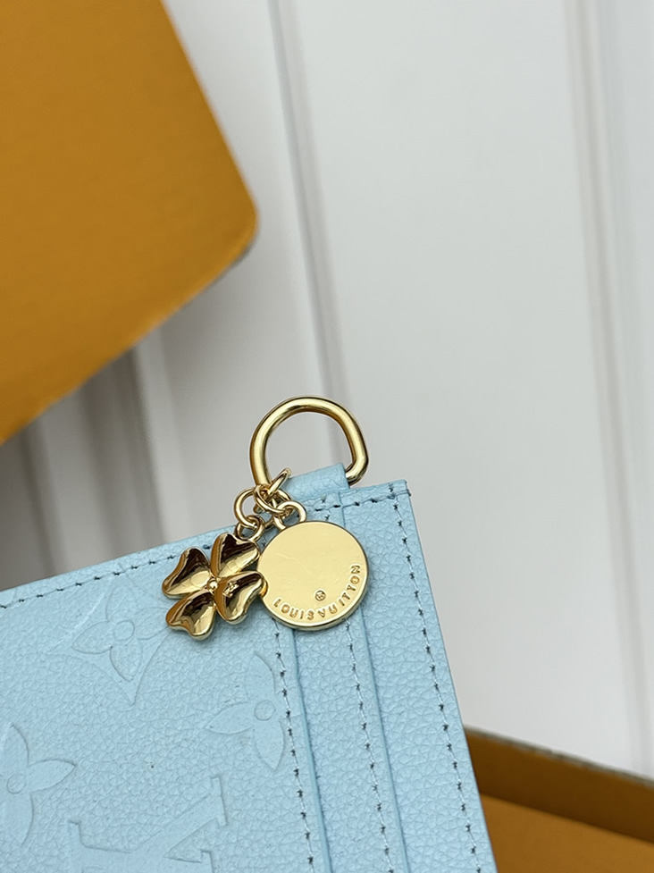 ルイ・ヴィトン カードケース モノグラム・アンプラント ライトブルー M28392 - 画像 (5)