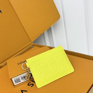 ルイ・ヴィトン カードケース モノグラム・アンプラント イエロー M28392