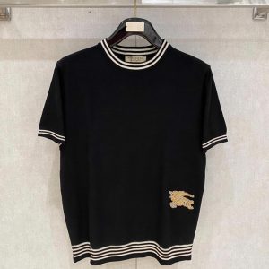 バーバリー ニットTシャツ 騎士刺繍 FS412