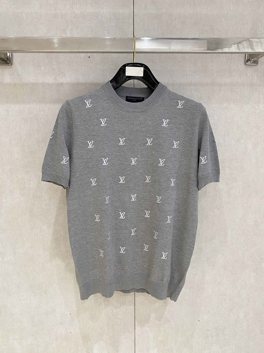 ルイ・ヴィトン ニットTシャツ LVロゴ FS414