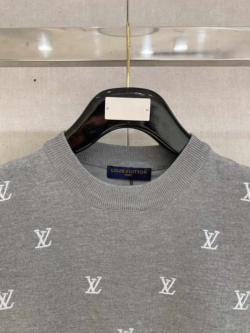 ルイ・ヴィトン ニットTシャツ LVロゴ FS414 - 画像 (2)
