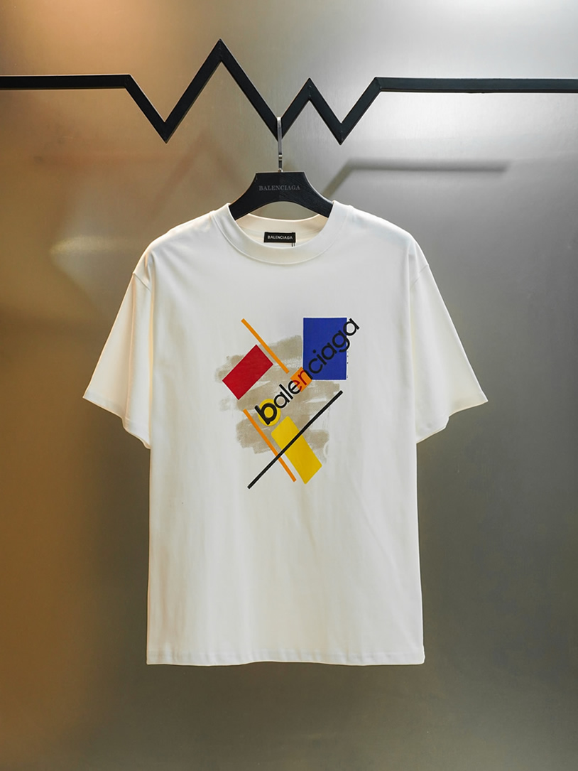 バレンシアガ Tシャツ アートプリント FS415