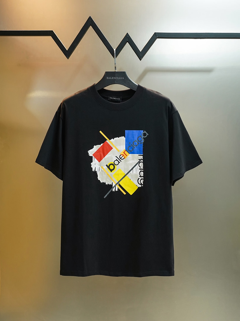 バレンシアガ Tシャツ アートプリント FS416