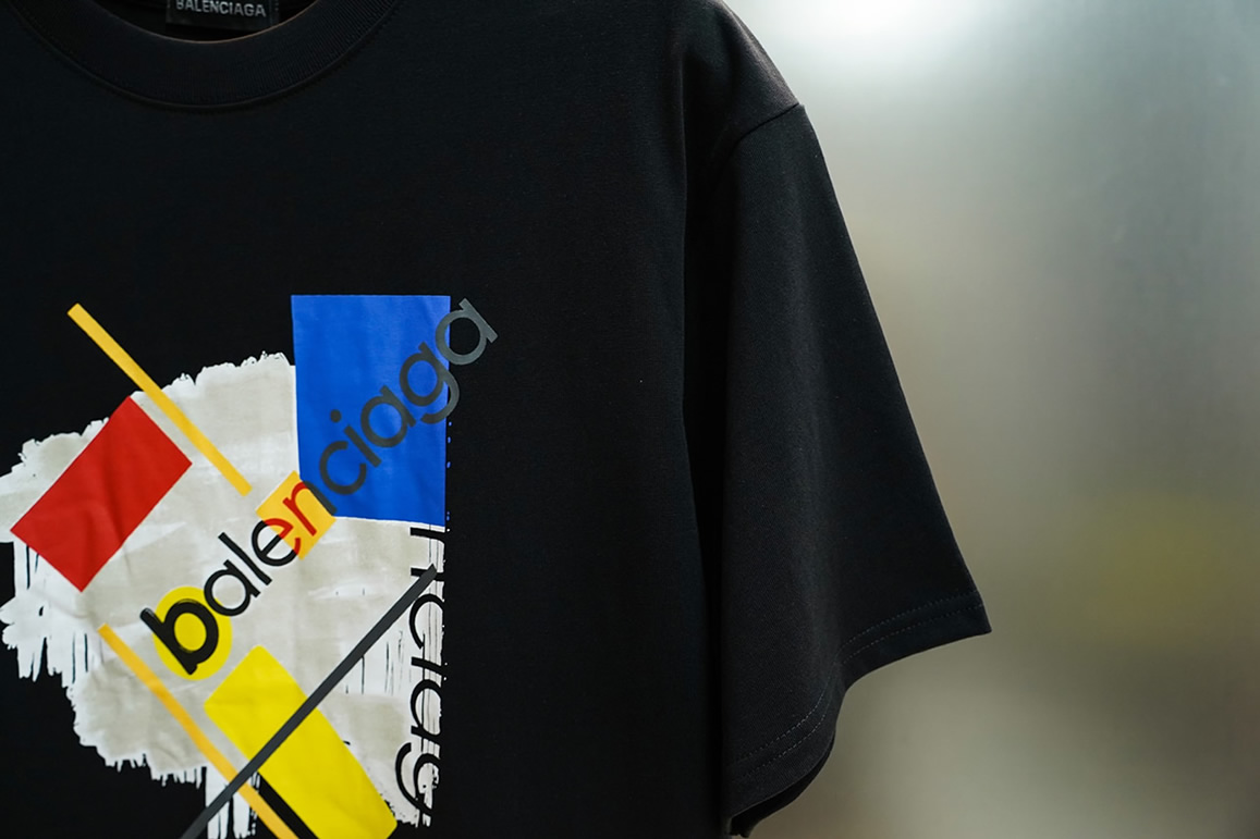 バレンシアガ Tシャツ アートプリント FS416 - 画像 (4)