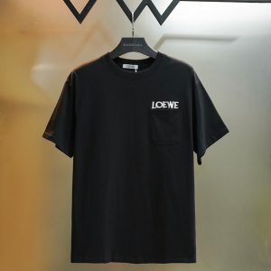 ロエベ ポケット付きTシャツ ロゴ刺繍 FS417