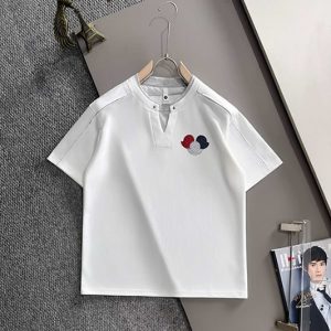 モンクレール フェイクレイヤードTシャツ ロゴ刺繍 FS424