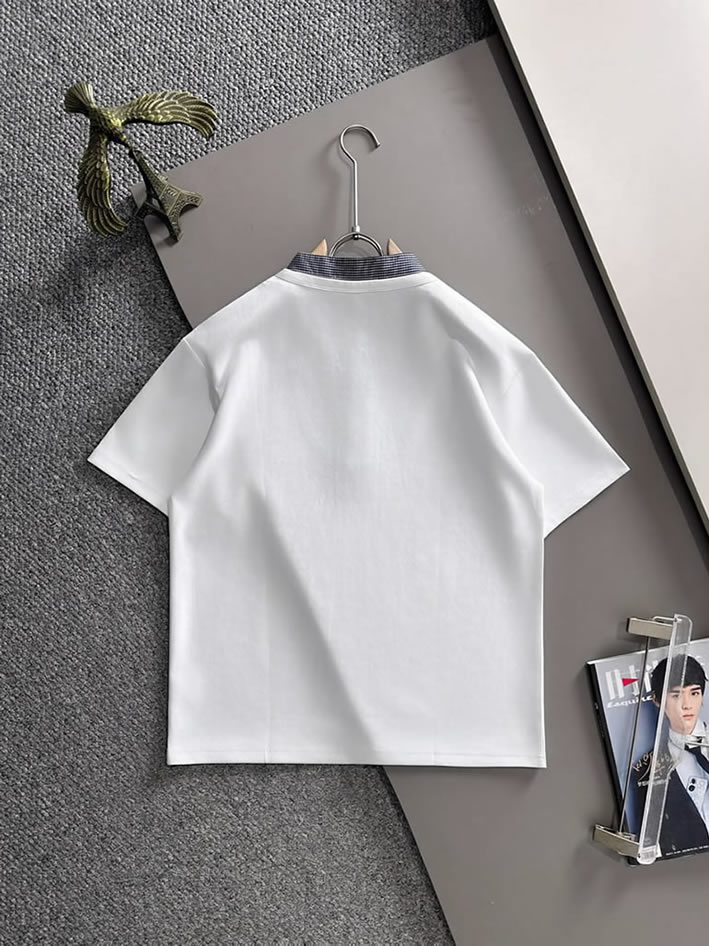 グッチ ヘンリーネックTシャツ ロゴ刺繍 FS427 - 画像 (9)