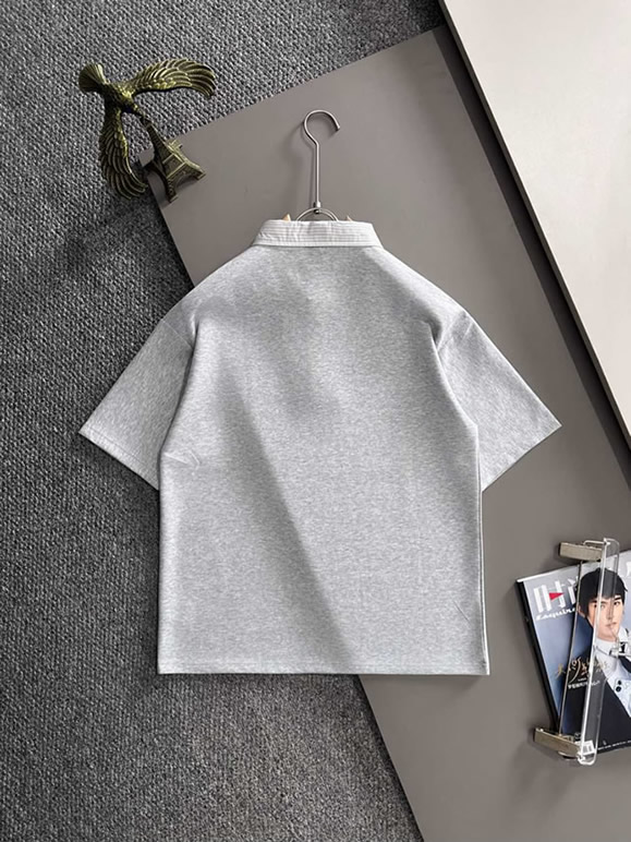 フェンディ フェイクレイヤードTシャツ ロゴ刺繍 FS430 - 画像 (9)