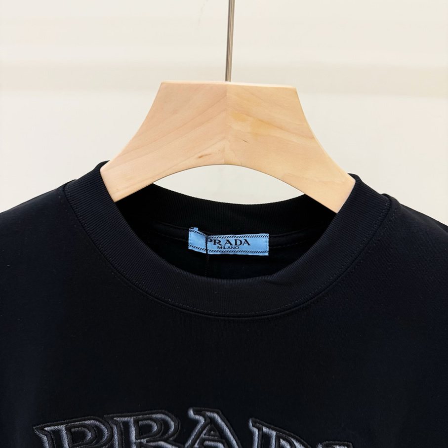 プラダ ロゴTシャツ 立体刺繍 FS435 - 画像 (2)