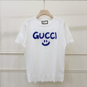 グッチ スマイルTシャツ ロゴ刺繍 FS442