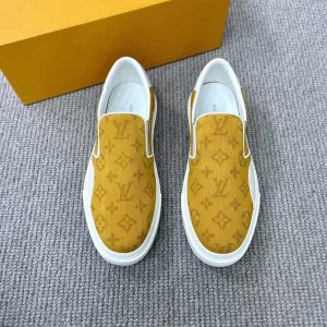 ルイ・ヴィトン スリッポン モノグラム イエロー/ホワイト shoes449