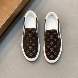 ルイ・ヴィトン スリッポン モノグラム ブラウン/ホワイト shoes452
